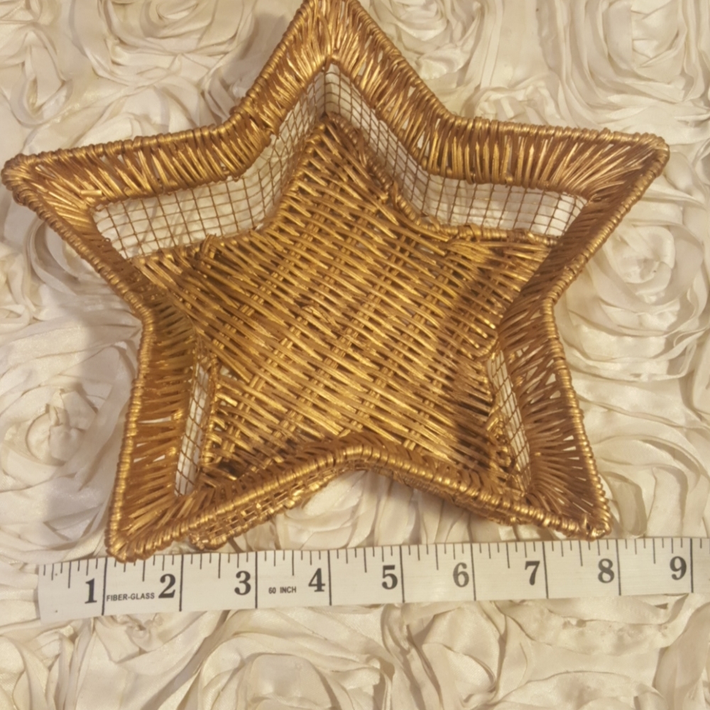 Wicker Basket Star Shape - Home Decor. - Picture 5 of 11